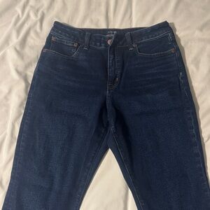 J Crew factory “curvy essential straight” Women’s Dark Blue Jeans